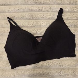 PINK Black Wireless Bralette